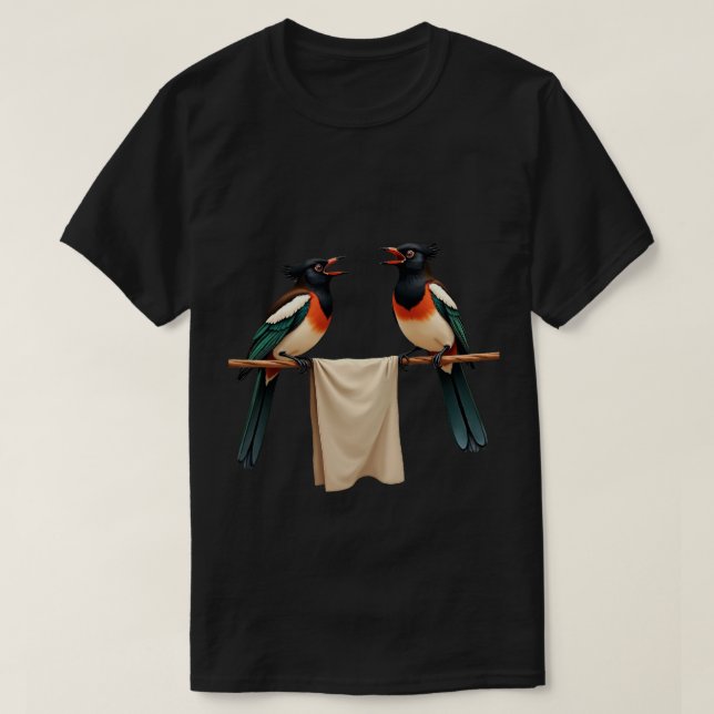 Camiseta Varal de Roupas da Pega-Raba (Frente do Design)