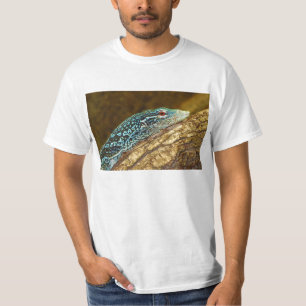Camiseta Varanus Azul-Manchado Macraei do monitor da árvor