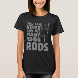 Camiseta Varas de Pesca de Design de Pescador Engraçado par