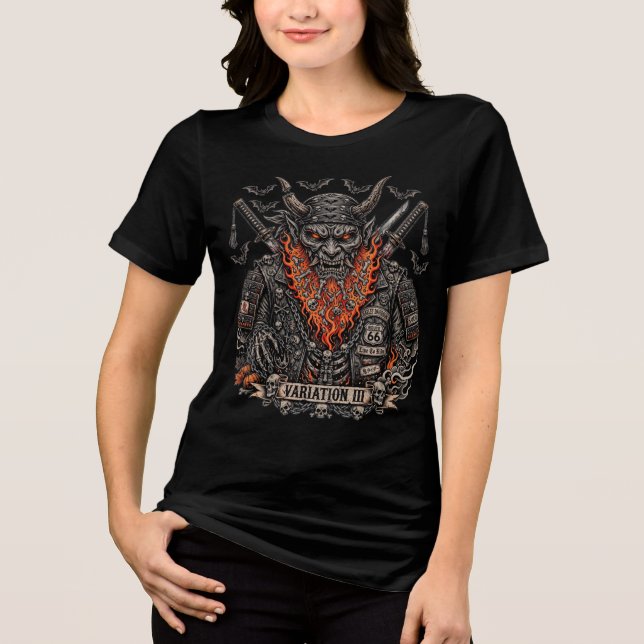 Camiseta Variação III Samurai Motoqueiro com Barba de Abóbo (Frente)