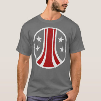 Camiseta Variante Colonial Crest Chest dos Estados Unidos
