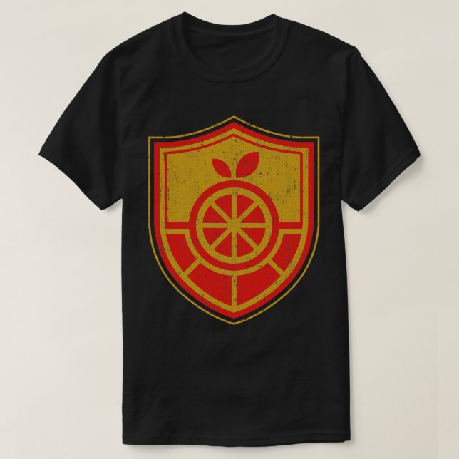 Camiseta Variante de Crest da Academia Naranja (Frente do Design)