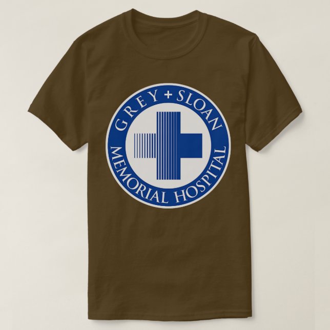 Camiseta Variante do Hospital Memorial do Sloan da cinza (Frente do Design)