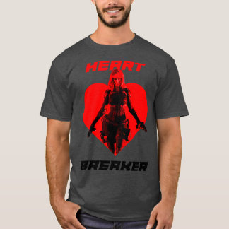 Camiseta Variante Vermelha do Criador do Coração da Mulher
