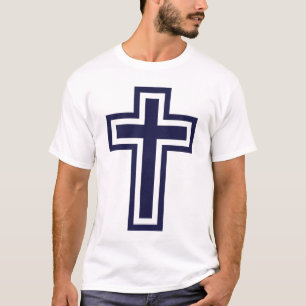 Camiseta Variantes diferentes de cristão azul
