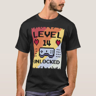 Camiseta Variável Birthday Gamer de 14 anos de idade Desblo
