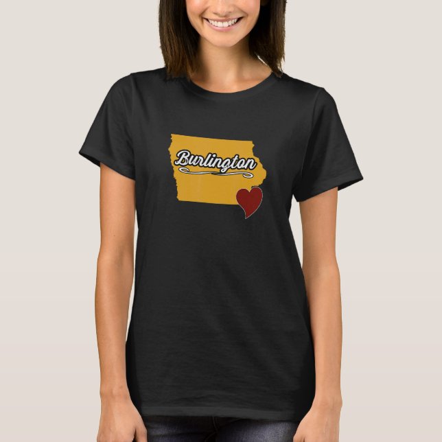 Camiseta VARIÁVEL IOWA IA EUA Cute Souvenir Merch EUA Cidad (Frente)