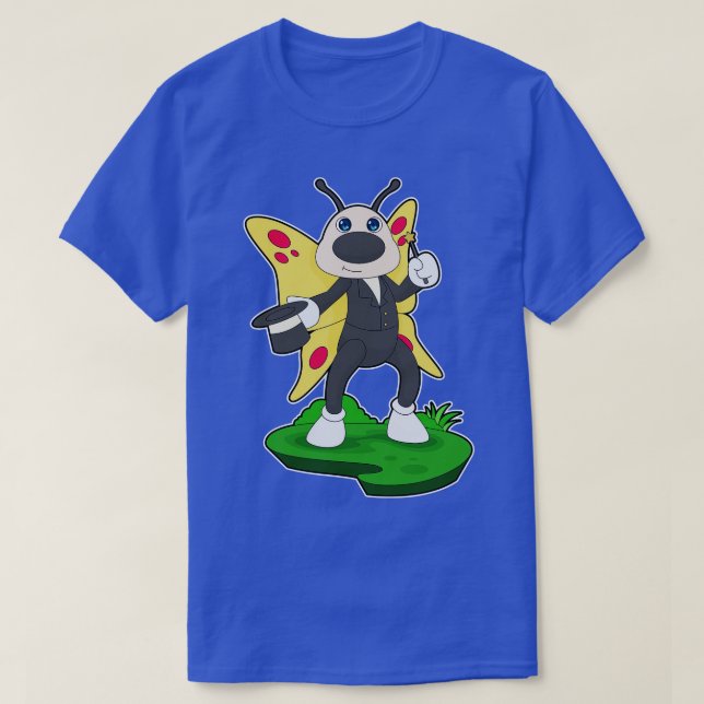 Camiseta Varinha Mágica Cilindro do Assistente Borboleta (Frente do Design)
