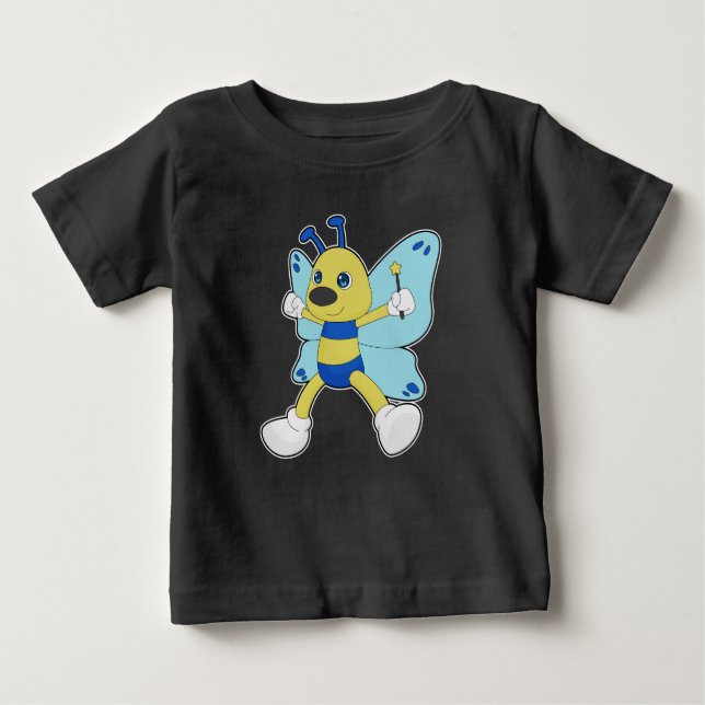 Camiseta varinha mágica do Butterfly Wizard (Frente)