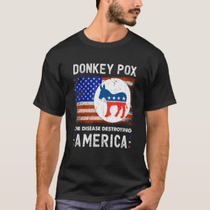 Camiseta Varíola de Burro A Doença que Destrói a Bandeira d