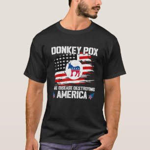 Camiseta Varíola de Jumento A Doença que Destrói a Bandeira