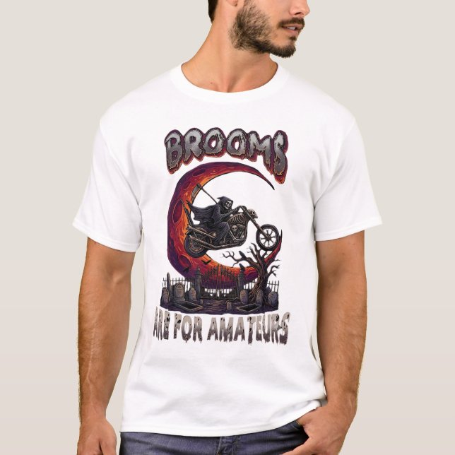 Camiseta Varredores Amadores Motoqueiro da Morte Halloween  (Frente)