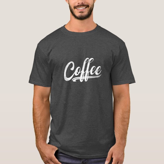 Camiseta Varsidade do café (Frente)