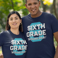 Varsity Font Bem-vindo de volta ao sexto grau