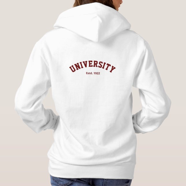 Camiseta Varsity Hoodie Personalizada (Verso)
