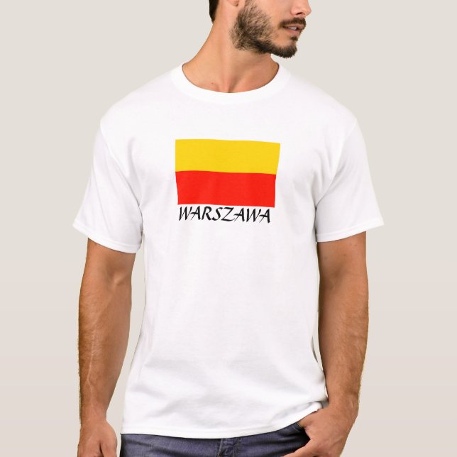 Camiseta Varsóvia Flag "Warszawa" (Frente)