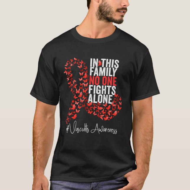 Camiseta Vasculitis Awareness Month Red Ribbon (Frente)