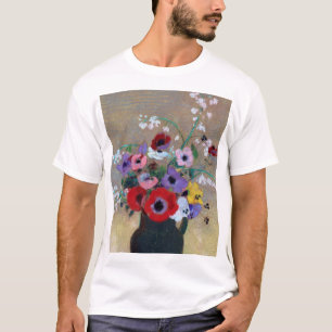 Camiseta Vase com Flores Mistas, Redon
