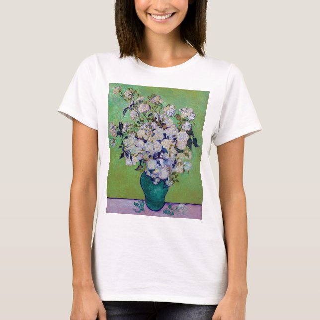 Camiseta Vase de Rosas, Vincent van Gogh (Frente)