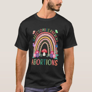 Camiseta Vasectomias Flores Impedem Aborto Boho Arco-Íris P