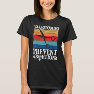 Camiseta Vasectomias Previnem Abortos Escolha da Mulher Pró
