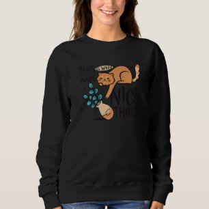 Camiseta Vaso de Flor de Gato