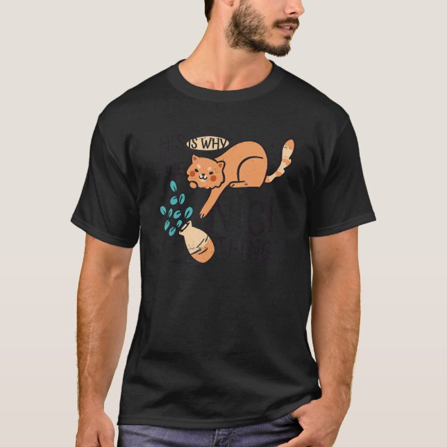 Camiseta Vaso de Flor de Gato 2 (Frente)