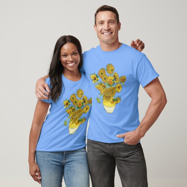 Camiseta Vaso de Girassóis de Vincent van Gogh (Unissex)