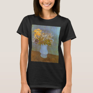 Camiseta Vaso de lilases, margaridas e anêmonas de Vincent 
