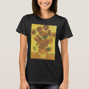 Camiseta Vaso de Natureza-Morta com 15 Girassóis Vincent va