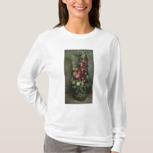 Camiseta Vaso dos Hollyhocks, 1886 de Vincent van Gogh