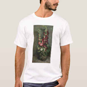 Camiseta Vaso dos Hollyhocks, 1886 de Vincent van Gogh