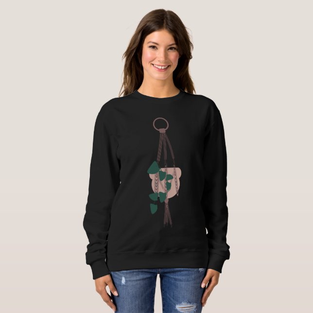 Camiseta Vaso Rosa Pendurado para Plantas (Frente Completa)