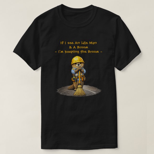 Camiseta "Vassoura" (Frente do Design)