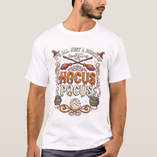 Camiseta Vassoura de Bruxa do Dia das Bruxas Hocus Pocus Ca