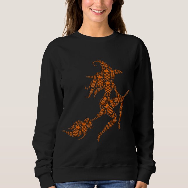 Camiseta Vassoura-de-bruxa-voadora-Dia de as Bruxas engraça (Frente)