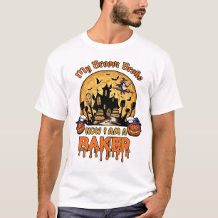 Camiseta Vassoura Quebrou Halloween Feiticeira Chef Abóbora