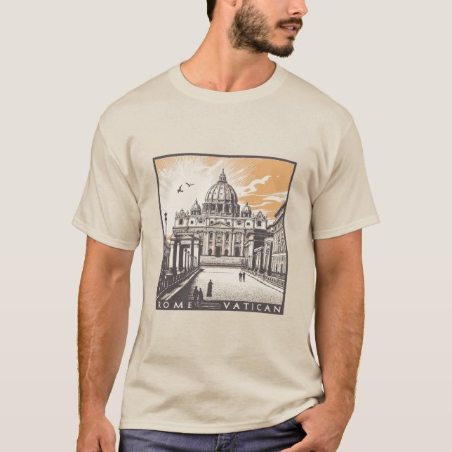 Camiseta Vaticano Roma Itália Europa (Frente)