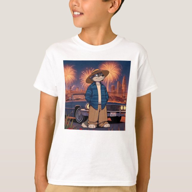 Camiseta Vato Lobo no dia 4 de julho    (Frente)