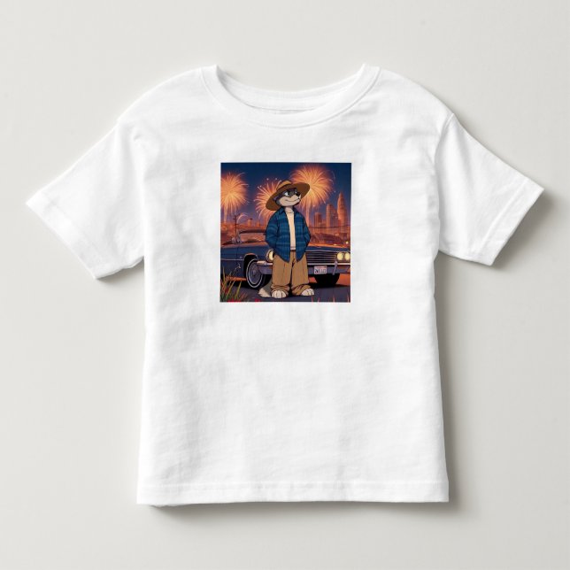 Camiseta Vato Lobo no dia 4 de julho    (Frente)