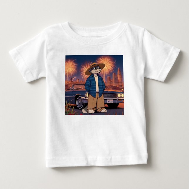 Camiseta Vato Lobo no dia 4 de julho    (Frente)