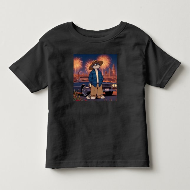 Camiseta Vato Lobo no dia 4 de julho    (Frente)
