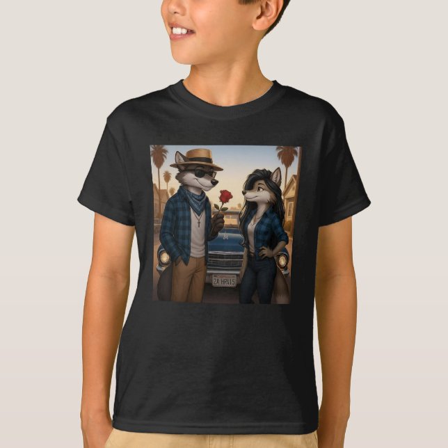 Camiseta Vato Lobo "Valentines"  (Frente)