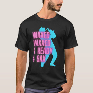 Camiseta Vaxxedo E Pronto Para Sax Funny Jazz