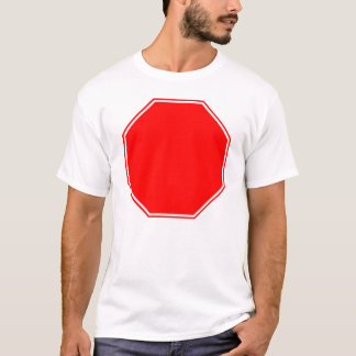 Camiseta Vazio/sinal customizável da parada na parte