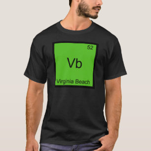 Camiseta Vb - Símbolo do Elemento Químico da Cidade de Virg