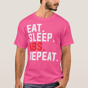 Camiseta Vbs Come Sleep Vbs Repete Férias Bíblia Jes Escola