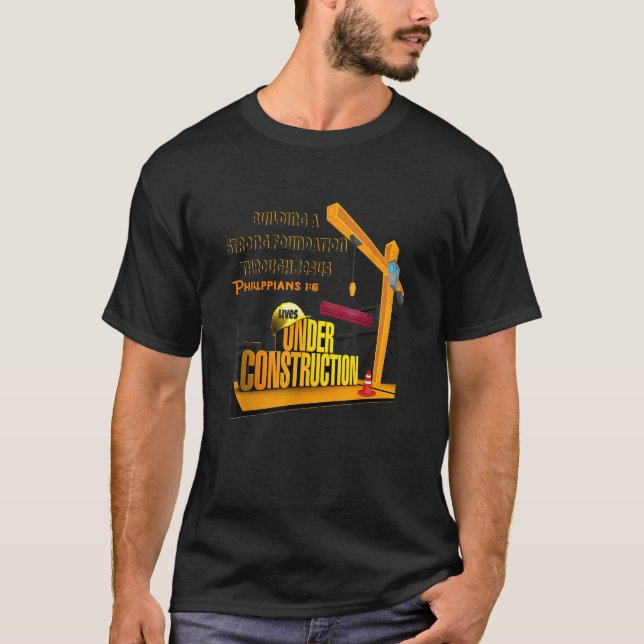 Camiseta VBS Concretamente Cranes Building Foundation Sob C (Frente)