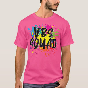 Camiseta Vbs Squad Vacinar Bíblia School I Love Paint Splat