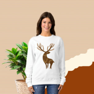Camiseta Veado castanho